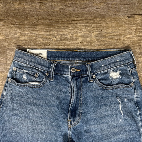 Abercrombie Fitch Jeans Mens 30x32 Blue Signature Stretch Athletic Slim Skinny - Picture 5 of 8